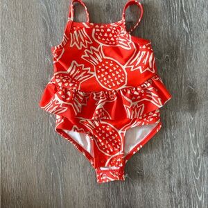 Carter's Red Pineapple One Piece Swimsuit